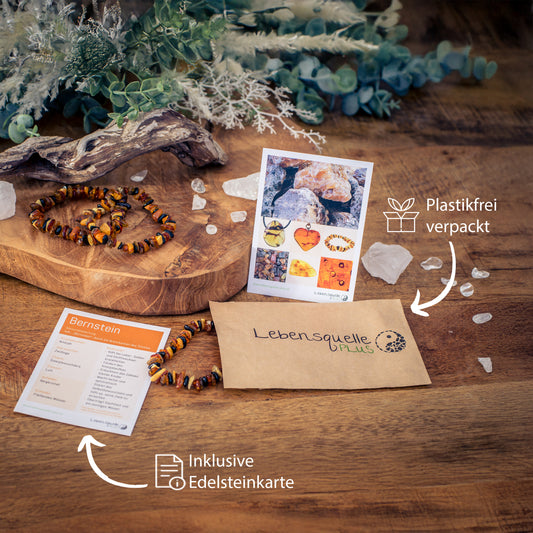 Bernstein Splitterarmband (Multicolor)