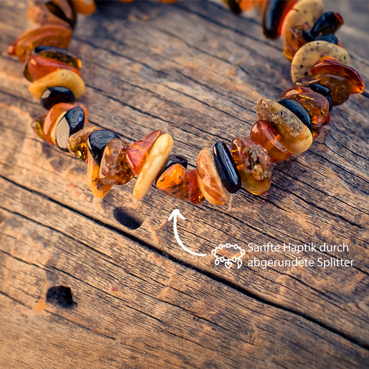 Bernstein Splitterarmband (Multicolor)