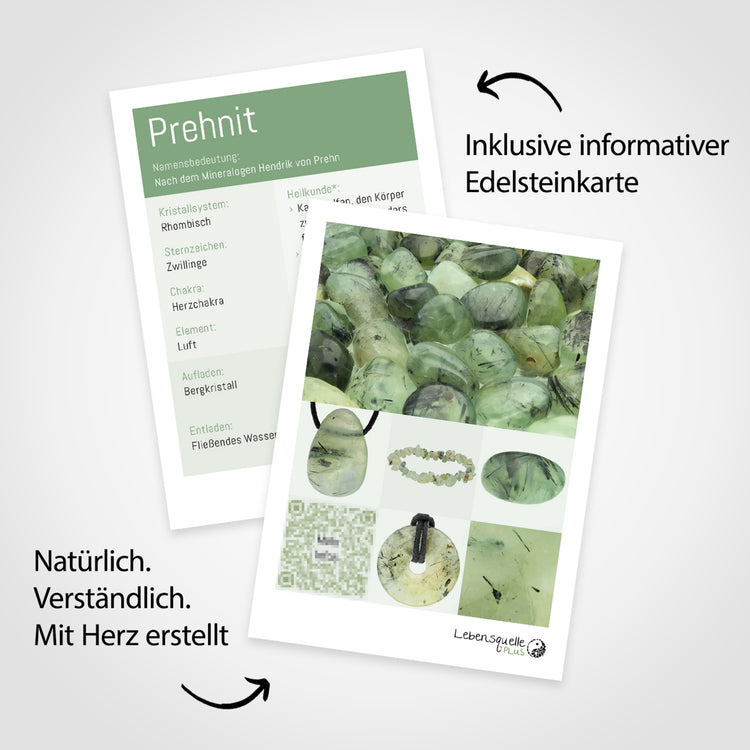 Prehnite chip bracelet