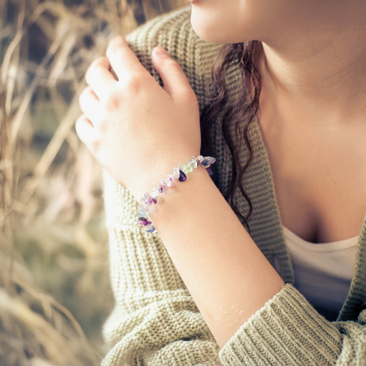 Fluorit Splitterarmband