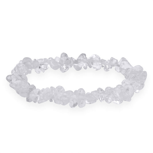 Rock crystal chip bracelet