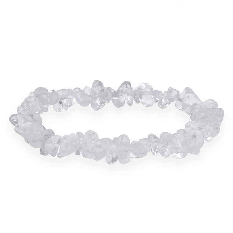 Rock crystal chip bracelet