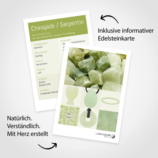 Chinese jade chip bracelet