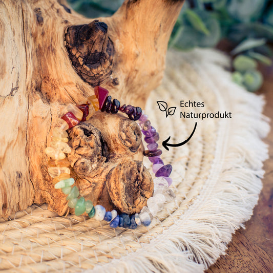 Chakra chip bracelet