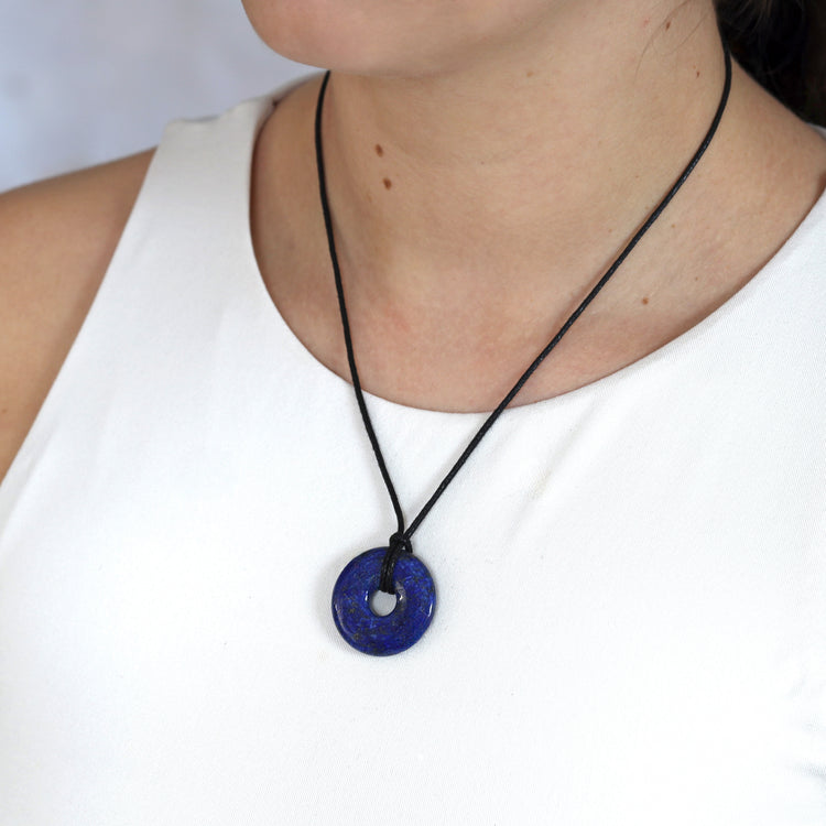 Lapis Lazuli Donut | 30 mm Pendant