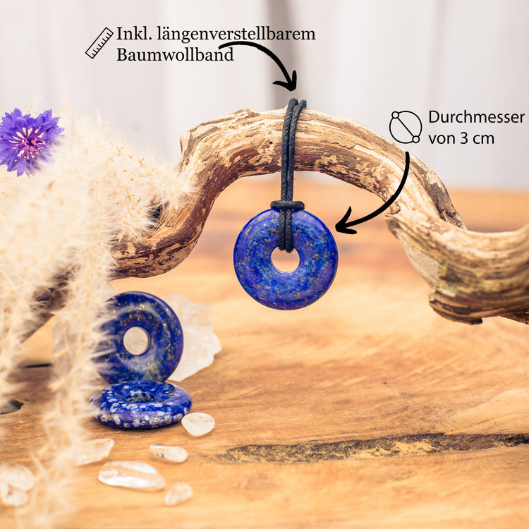 Lapis Lazuli Donut | 30 mm Pendant