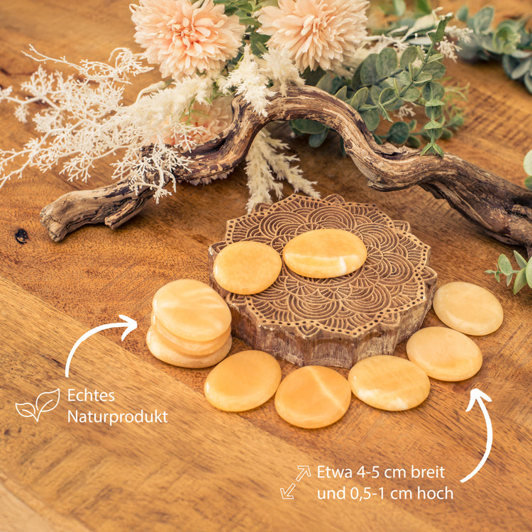 Orangencalcit Scheibenstein