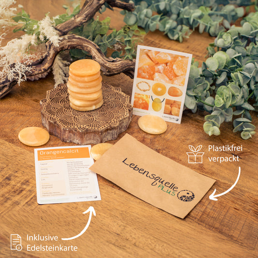 Orangencalcit Scheibenstein