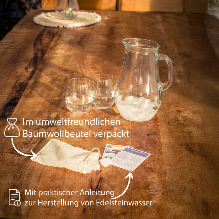 Rock crystal water stones