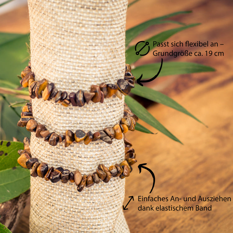 Tiger eye chip bracelet
