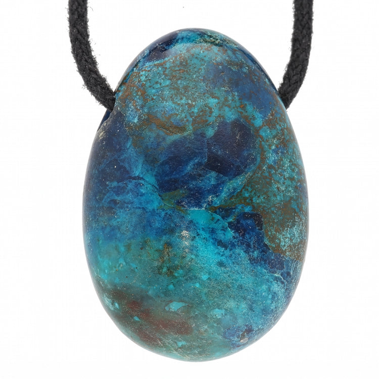 Chrysocolla drop pendant