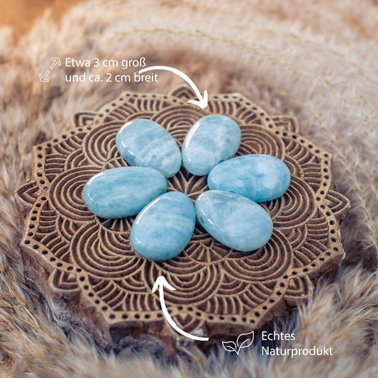 Aquamarin Tropfenanhänger