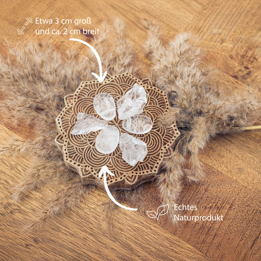 Rock crystal drop pendant