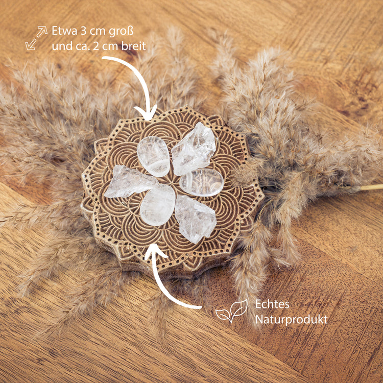 Rock crystal drop pendant