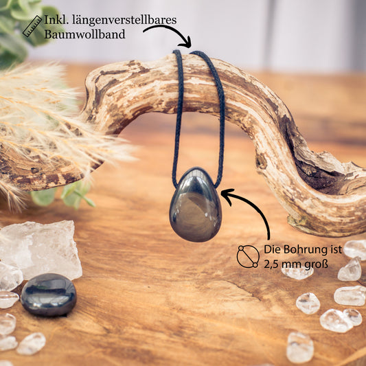 Hämatit Tropfenanhänger