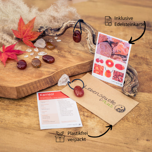 Carnelian drop pendant