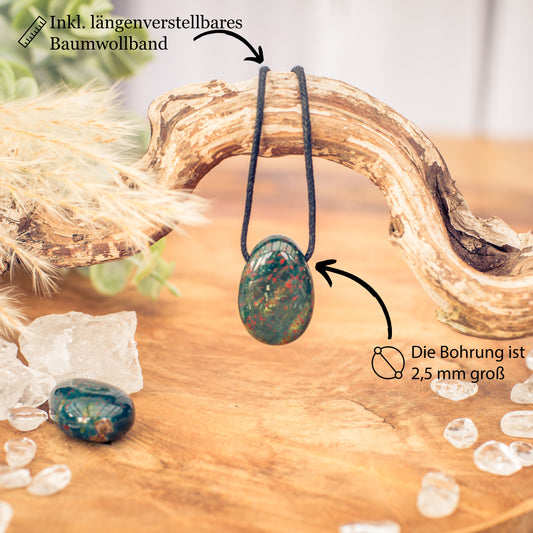 Heliotrop Tropfenanhänger