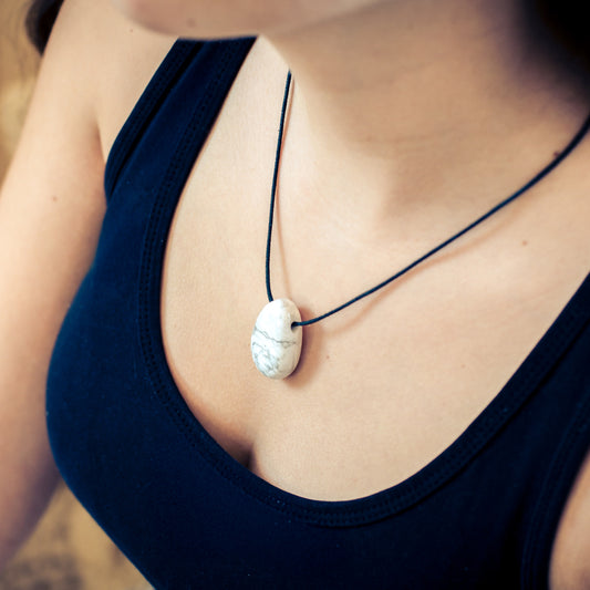 Magnesite Drop Pendant