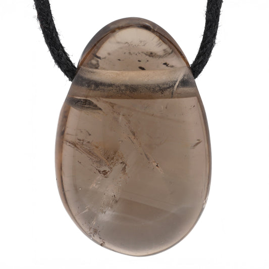 Smoky quartz drop pendant