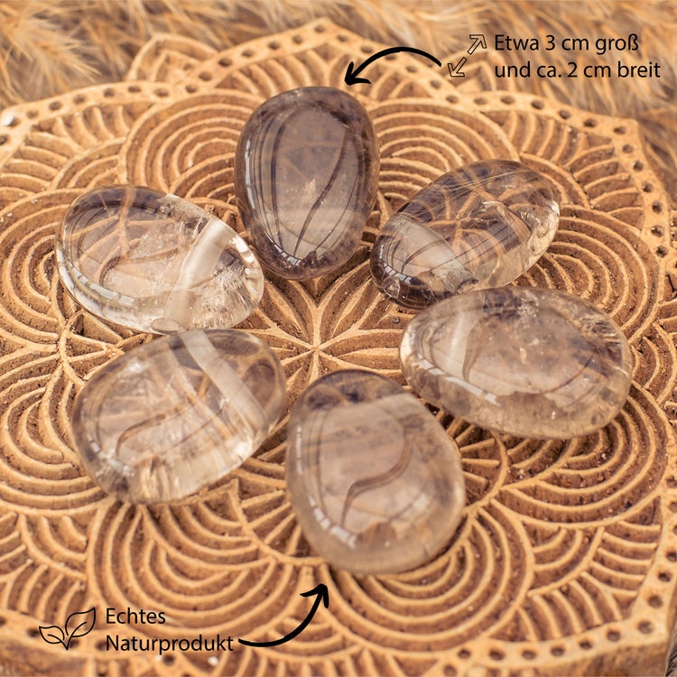 Rauchquarz Tropfenanhänger