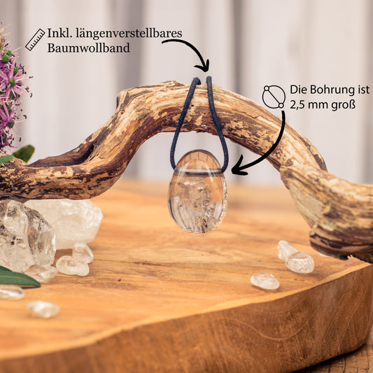 Rauchquarz Tropfenanhänger