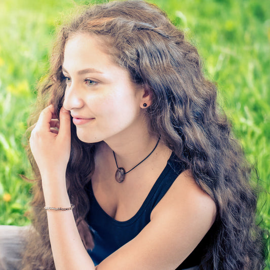 Rauchquarz Tropfenanhänger