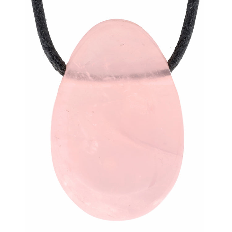Rose quartz drop pendant 