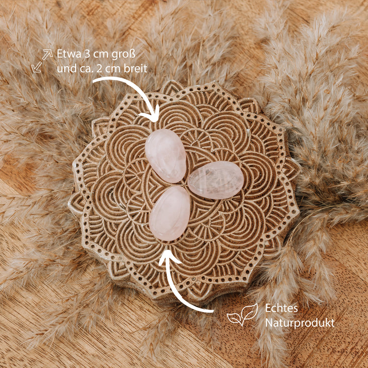 Rose quartz drop pendant 