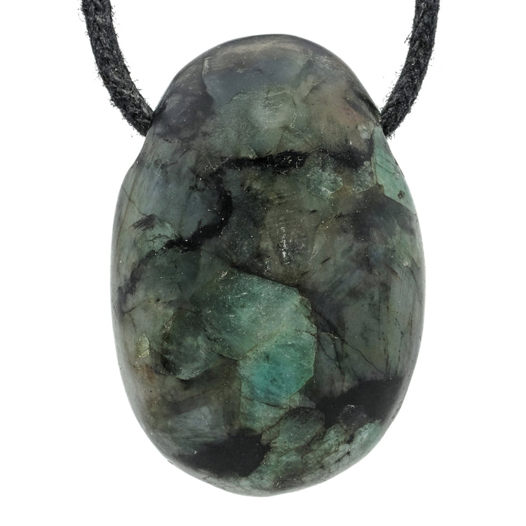 Emerald drop pendant