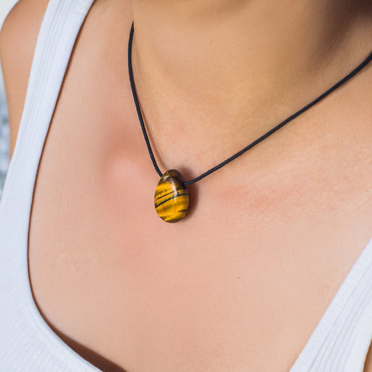 Tiger eye drop pendant