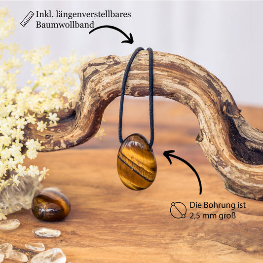 Tiger eye drop pendant