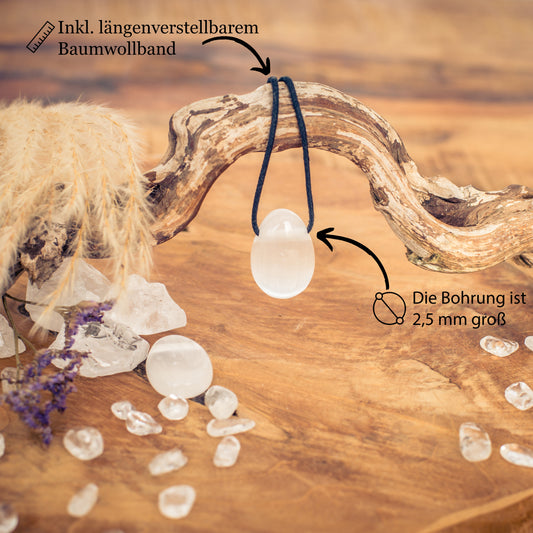 Selenite Drop Pendant