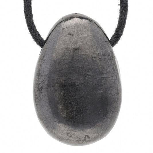Shungite drop pendant