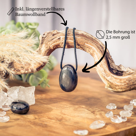 Shungite Drop Pendant