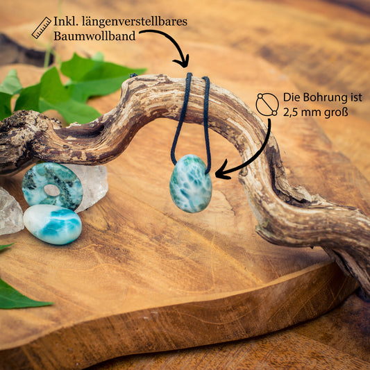 Larimar Tropfenanhänger
