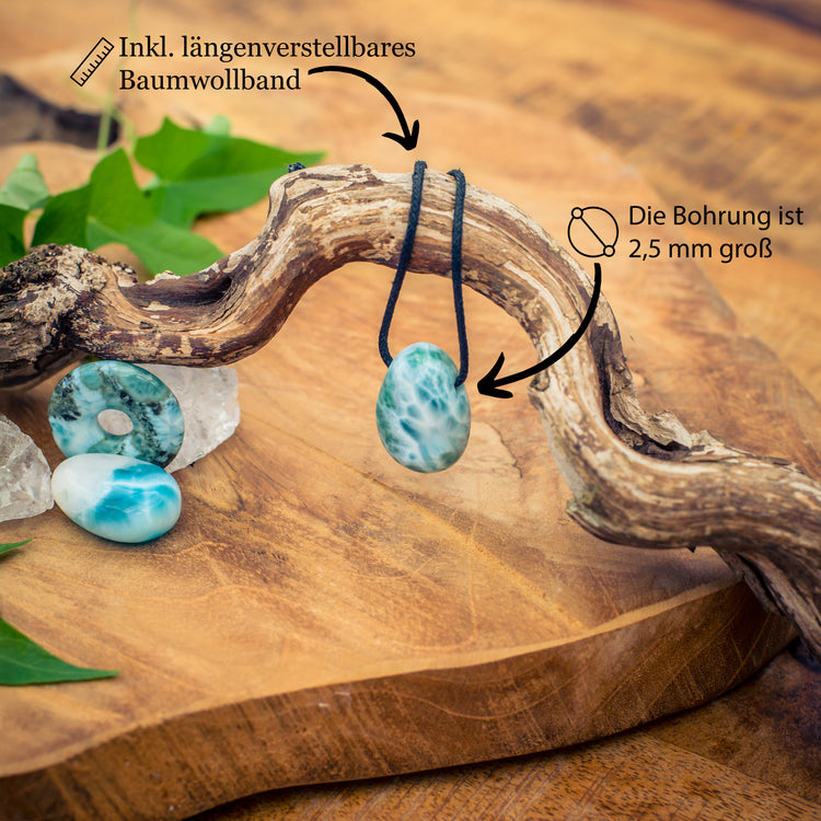 Larimar Tropfenanhänger