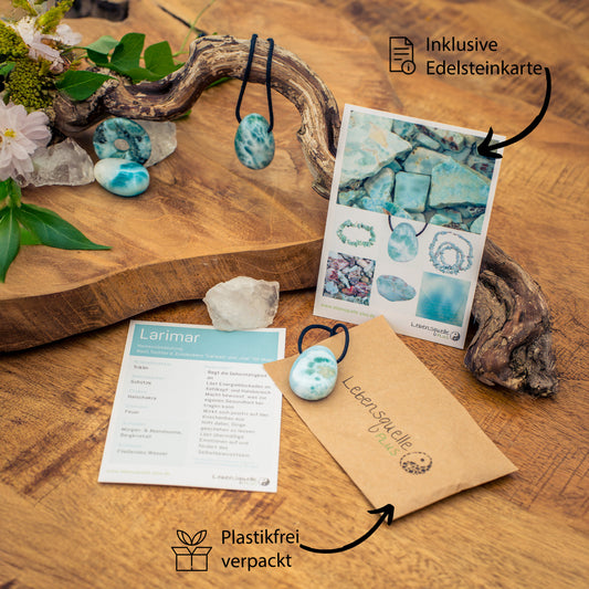 Larimar Tropfenanhänger