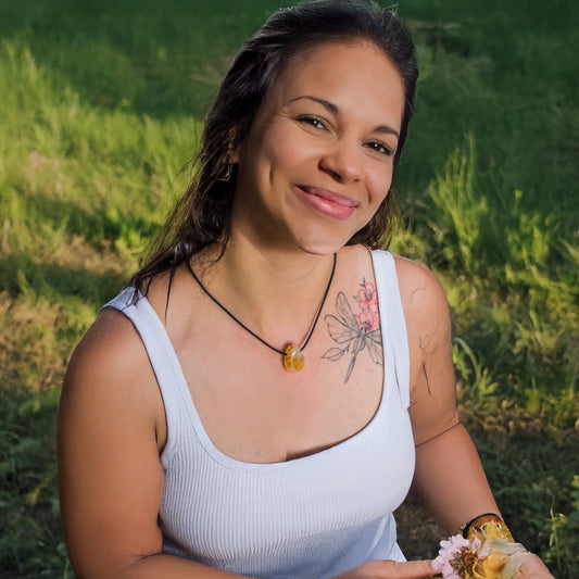 Citrine drop pendant