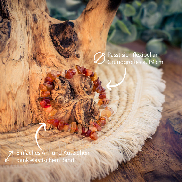 Karneol Splitterarmband