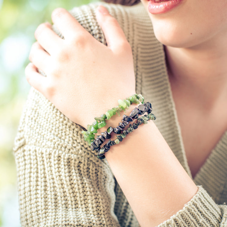 Smaragd Splitterarmband