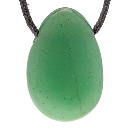 Aventurine, green drop pendant