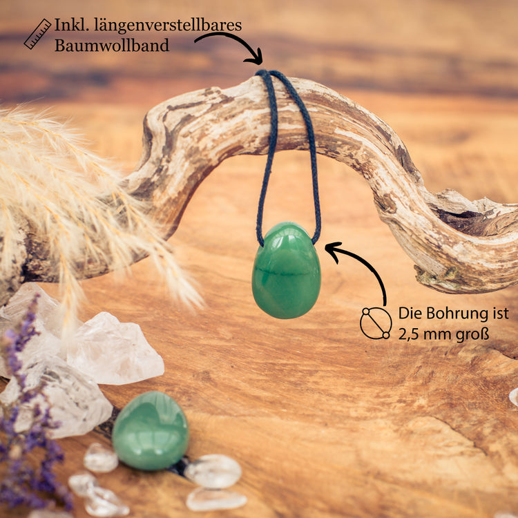 Aventurin, grün Tropfenanhänger