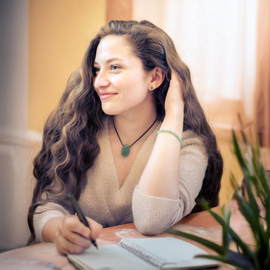 Aventurin, grün Tropfenanhänger