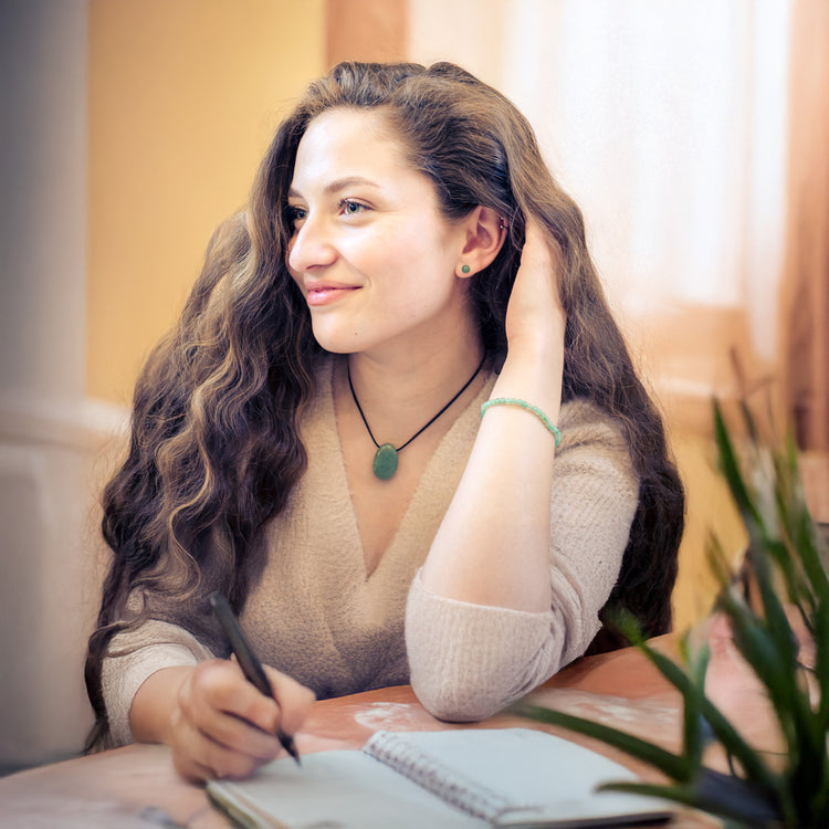 Aventurin, grün Tropfenanhänger