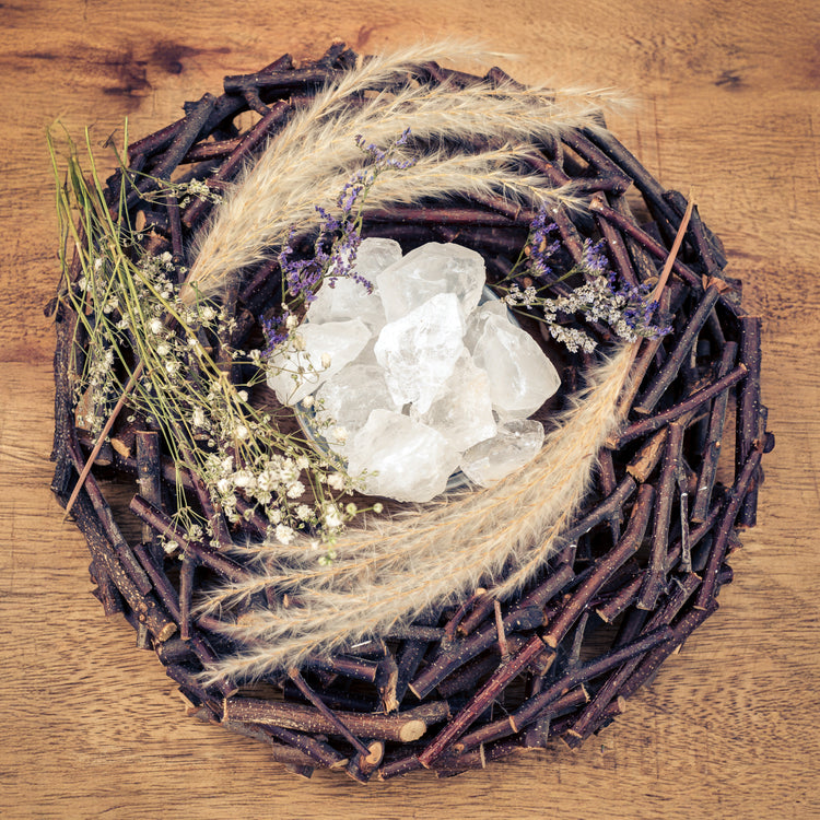 Rock crystal water stones