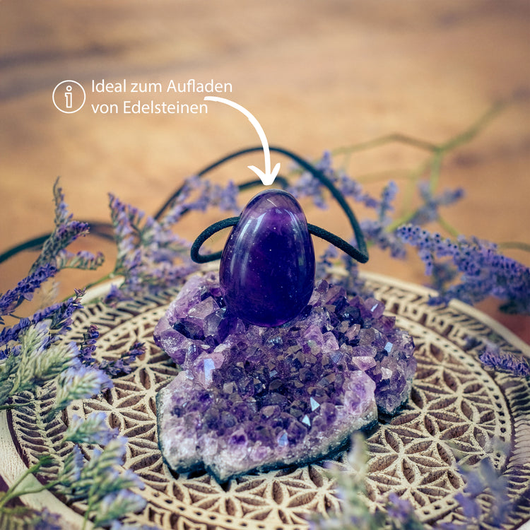 Amethyst crystals | 100% natural geode pieces | Set of 3