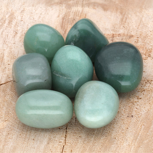 Aventurine, green tumbled stone