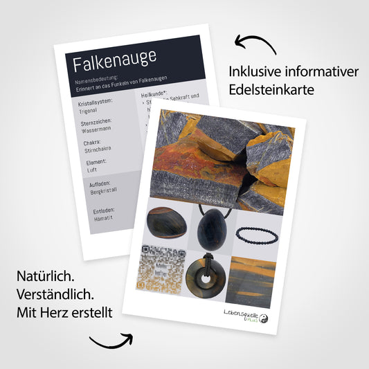 Hawk's Eye Donut | 30 mm Pendant