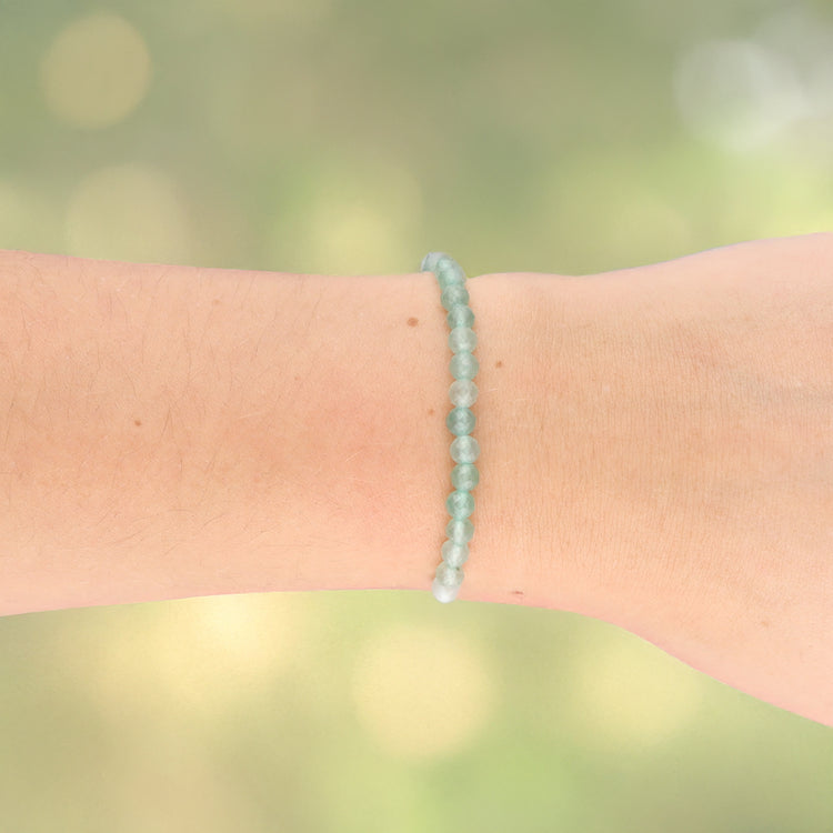 Aventurine, green mini bead bracelet | 4 mm