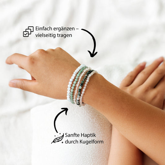 Aventurine, green mini bead bracelet | 4 mm